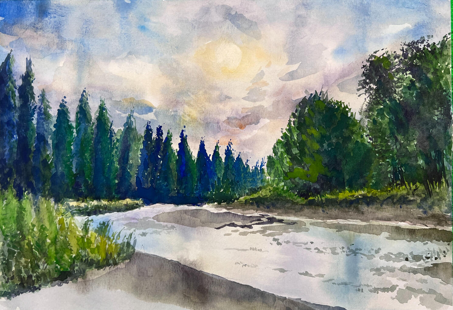 Impressions of Griffith Woods 01 2023 11x16in Watercolor on paper $500