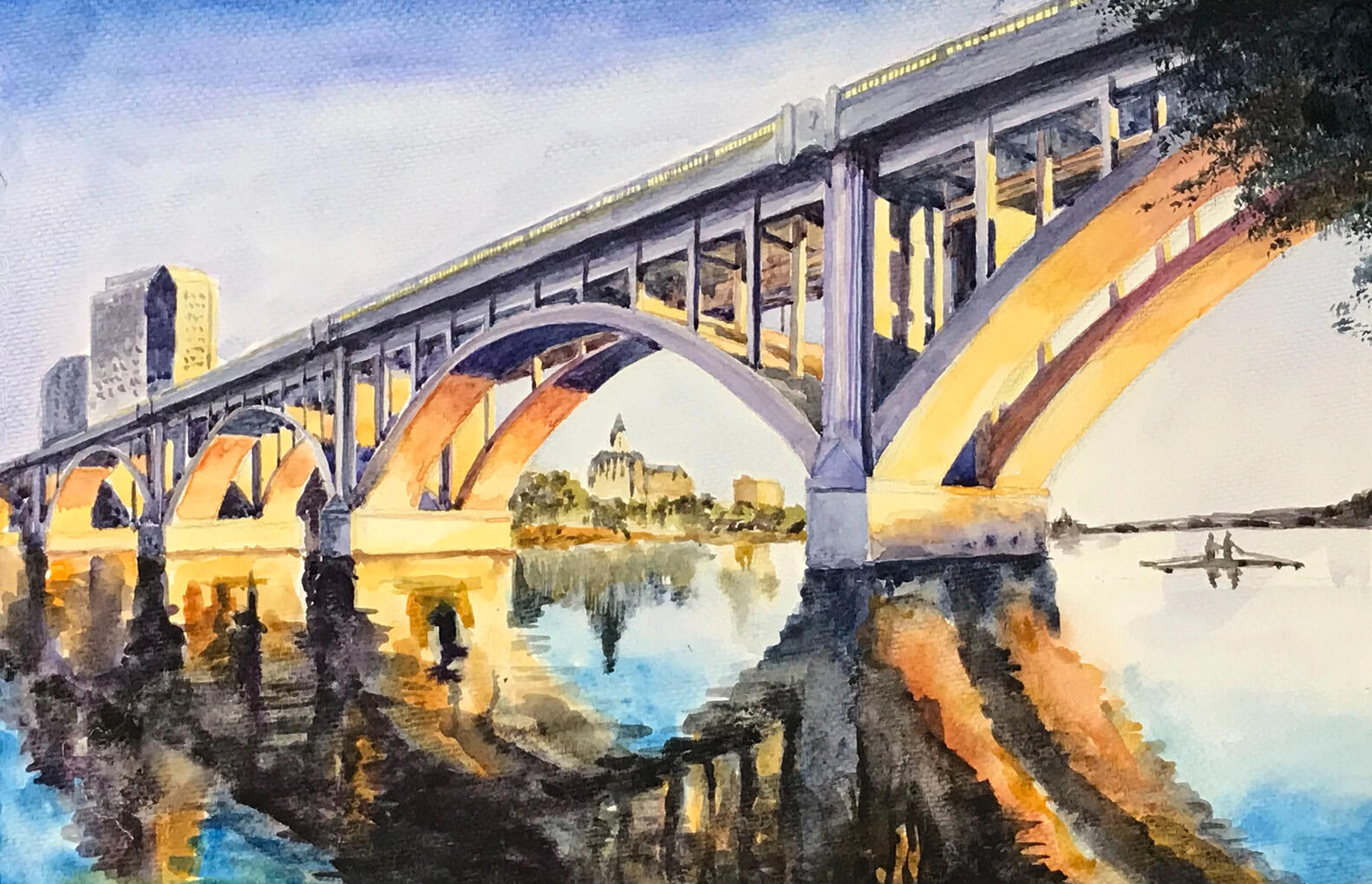 A bridge on the Sasaktchewan River